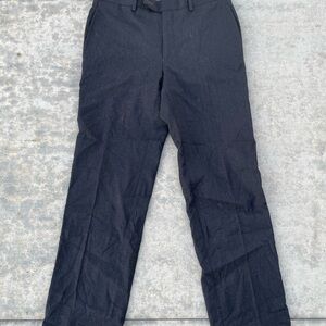 Ralph Lauren Men's Classic Black Dress Pants 100% Wool size P 30W/30L